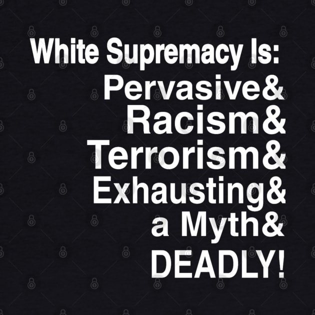 White Supremacy Is - Black Only - Front by SubversiveWare